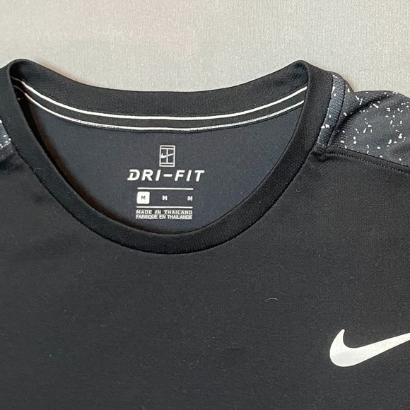 Men's Nike Black Dri-Fit T-Shirt - Medium - Picture 2 of 7